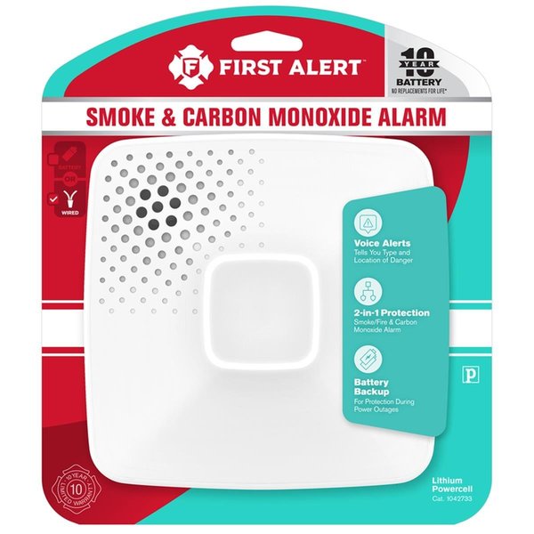 First Alert First Alert 5024134 Hard-Wired Electrochemical & Photoelectric Smoke & Carbon Monoxide Detector 5024134